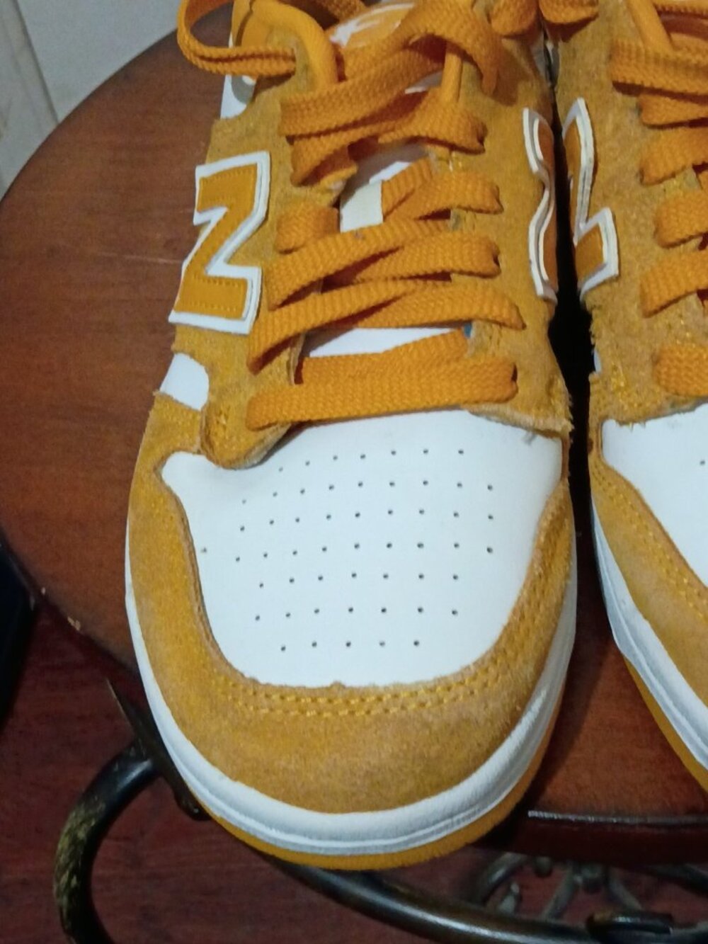 New Balance 480 Shoes Mens Size 7 Skate Suede BB480LWA Sneakers Varsity Gold - Picture 7 of 13